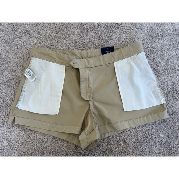 Gap City Short Womens 18 Khaki Tan Mid Rise Chino Shorts NWT 3 Inch Inseam - Picture 11 of 13